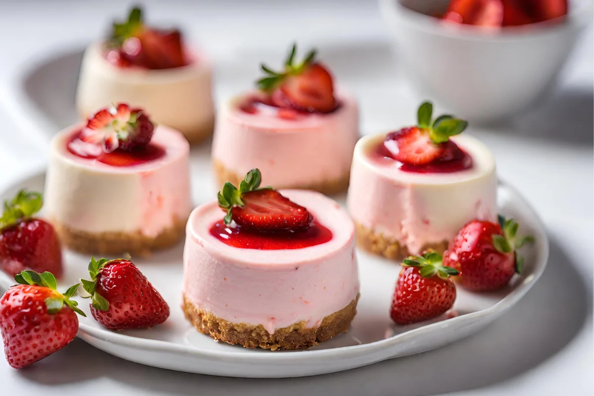 Mini Strawberry Cheesecakes