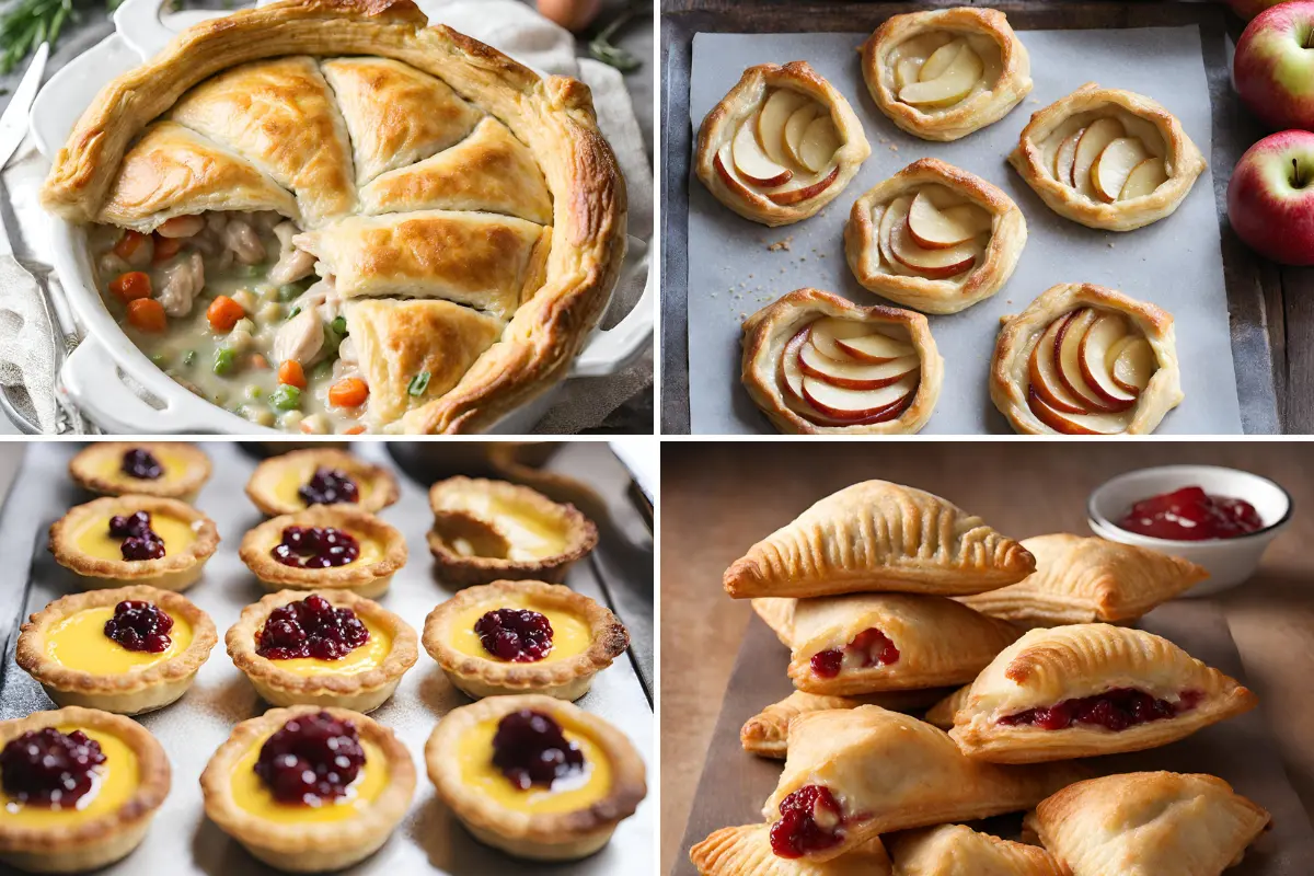 Puff pastry uses