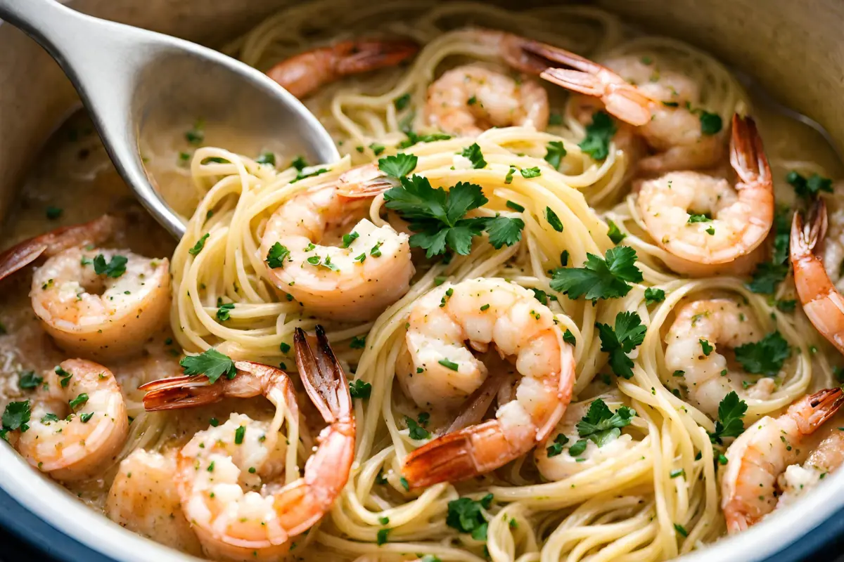 crock pot shrimp scampi