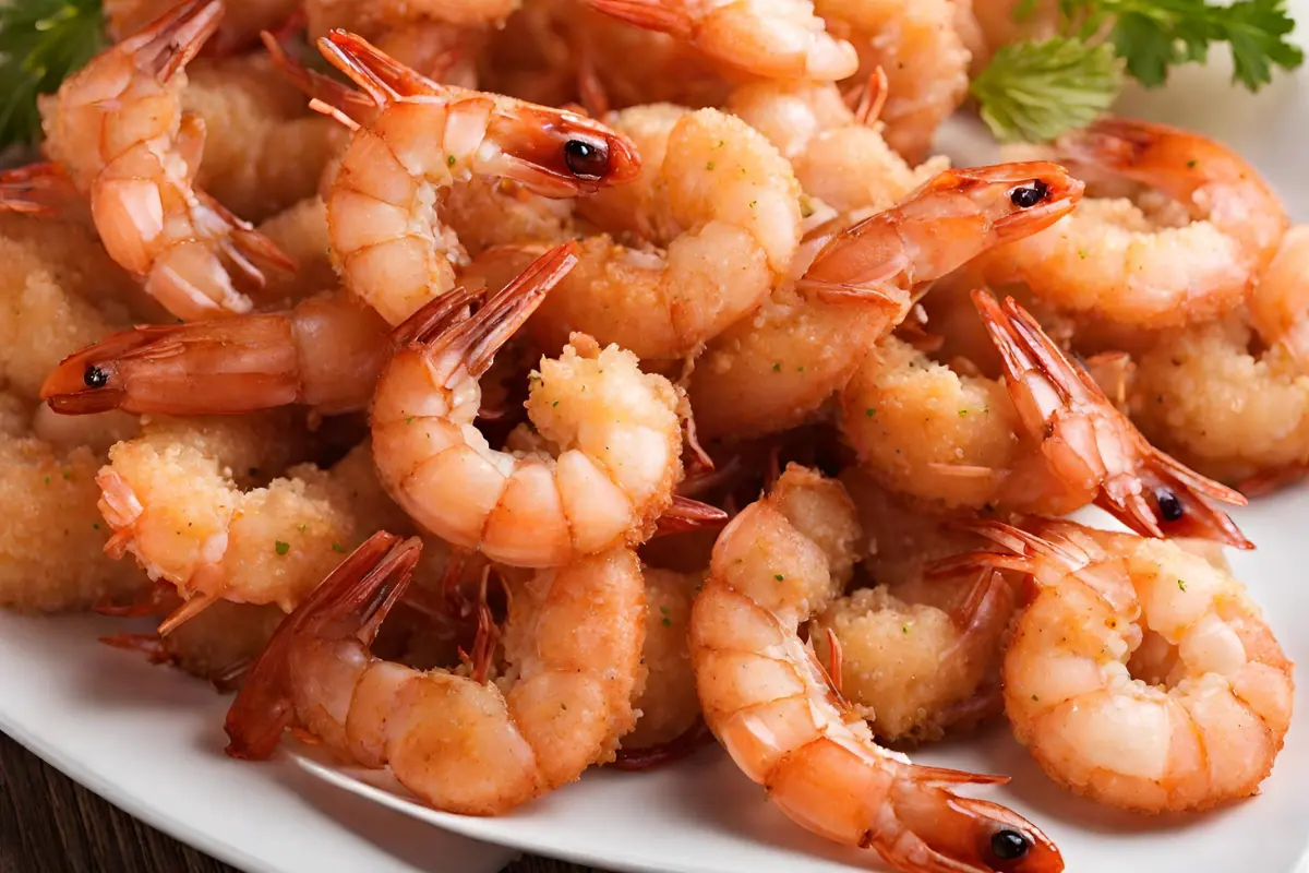 Why add baking soda to shrimp before cooking?
